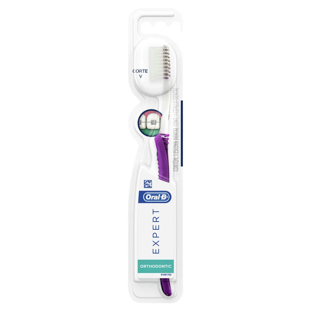 Brace Ortho Brush. Soft, 1 count, V-trimmed bristles
