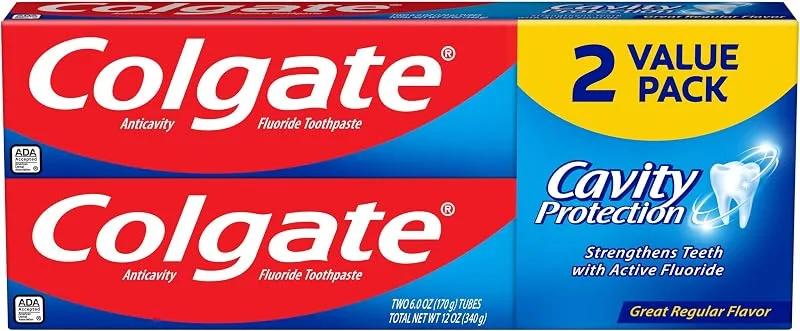 Cove Cavity Paste. 2 tubes, 6 oz each, Fluoride