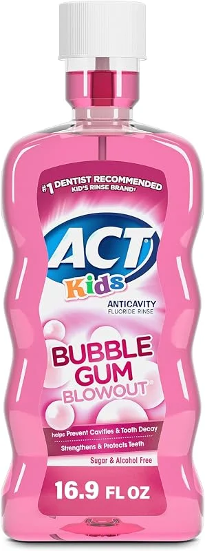 Cove Kids Bubble Rinse. Fluoride, Bubble gum, 16.9 fl oz