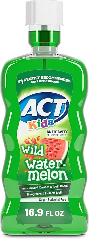 Cove Kids Rinse. Fluoride, Wild watermelon, 16.9 fl oz