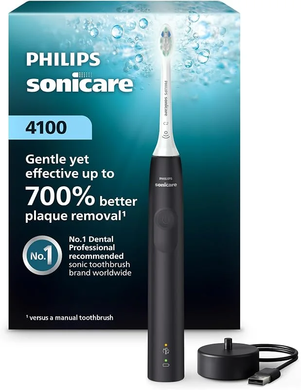Tideglide Sonic Brush. Three modes, Pressure sensor, Travel cap included