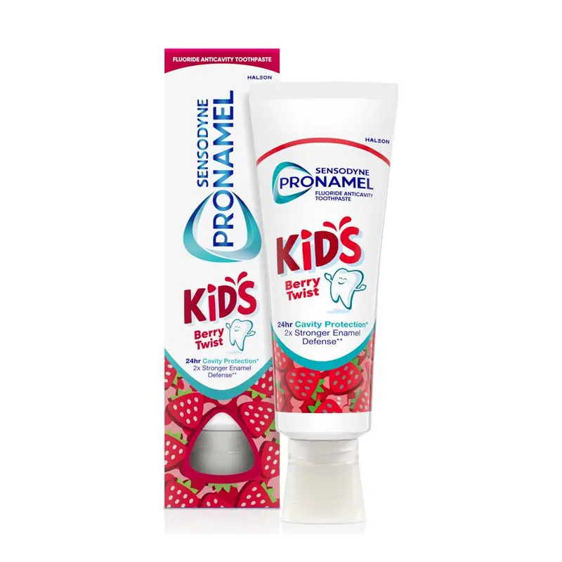 Sensodyne Pronamel Kids Toothpaste, Fluoride Anticavity Toothpaste, Cavity and Enamel Protection, for Ages 2+, Berry Twist Flavored, 4 Oz. 4 oz, Fluoride, Kids