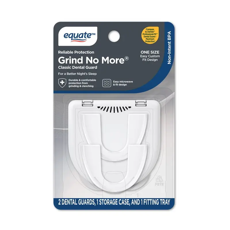 Equate Grind No More Classic Dental Guards, 2 Count. 2 Count, Walmart listing