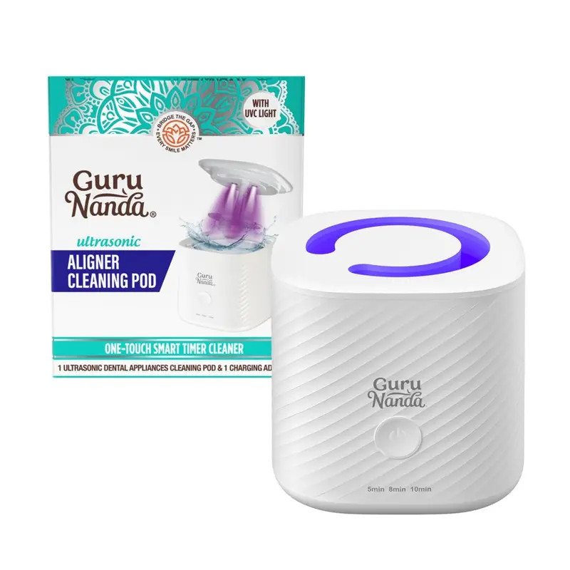 GuruNanda Retainer & Aligner Cleaning Pod, Ultrasonic & UV Cleaning, 190 mL. 190 mL, Walmart listing
