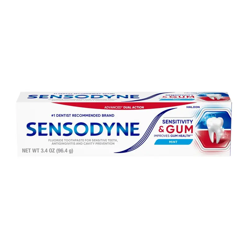 Sensodyne Sensitivity & Gum Sensitive Toothpaste, 3.4 Oz, Mint Flavor, for Adults. 3.4 oz, Mint
