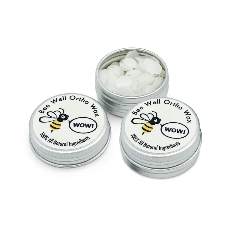 Bee Well Ortho Wax Pure, All Natural Extra Firm Orthodontic Braces Wax, 2 Recyclable Jars, 150 Total Pieces. Walmart listing, Oral care