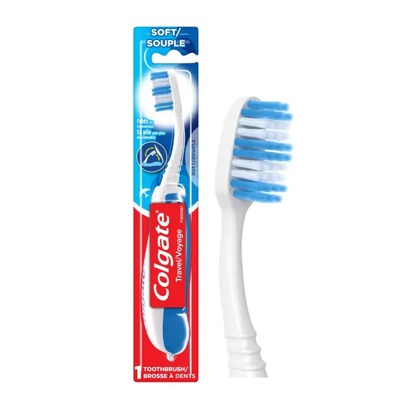 Colgate Adult Manual Travel Toothbrush, Soft. Travel size, Soft