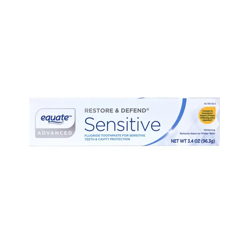 Equate Restore and Defend Sensitive Toothpaste, 3.4 oz. 3.4 oz, Walmart listing