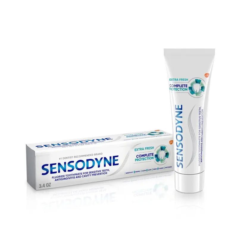 Sensodyne Complete Protection Sensitive Toothpaste, Extra Fresh, 3.4 Oz. 3.4 oz, Walmart listing